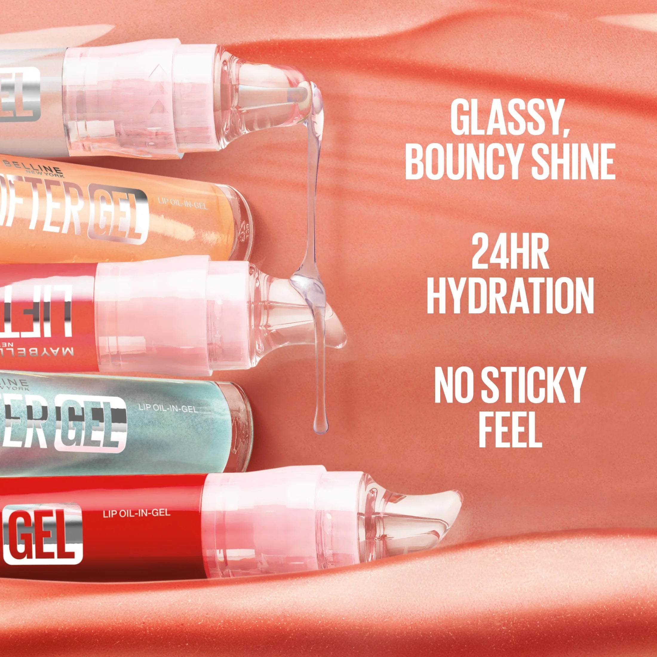 Lifter Oil-In-Gel Lip Gloss with Hyaluronic Acid, Mintini, 0.22 Oz