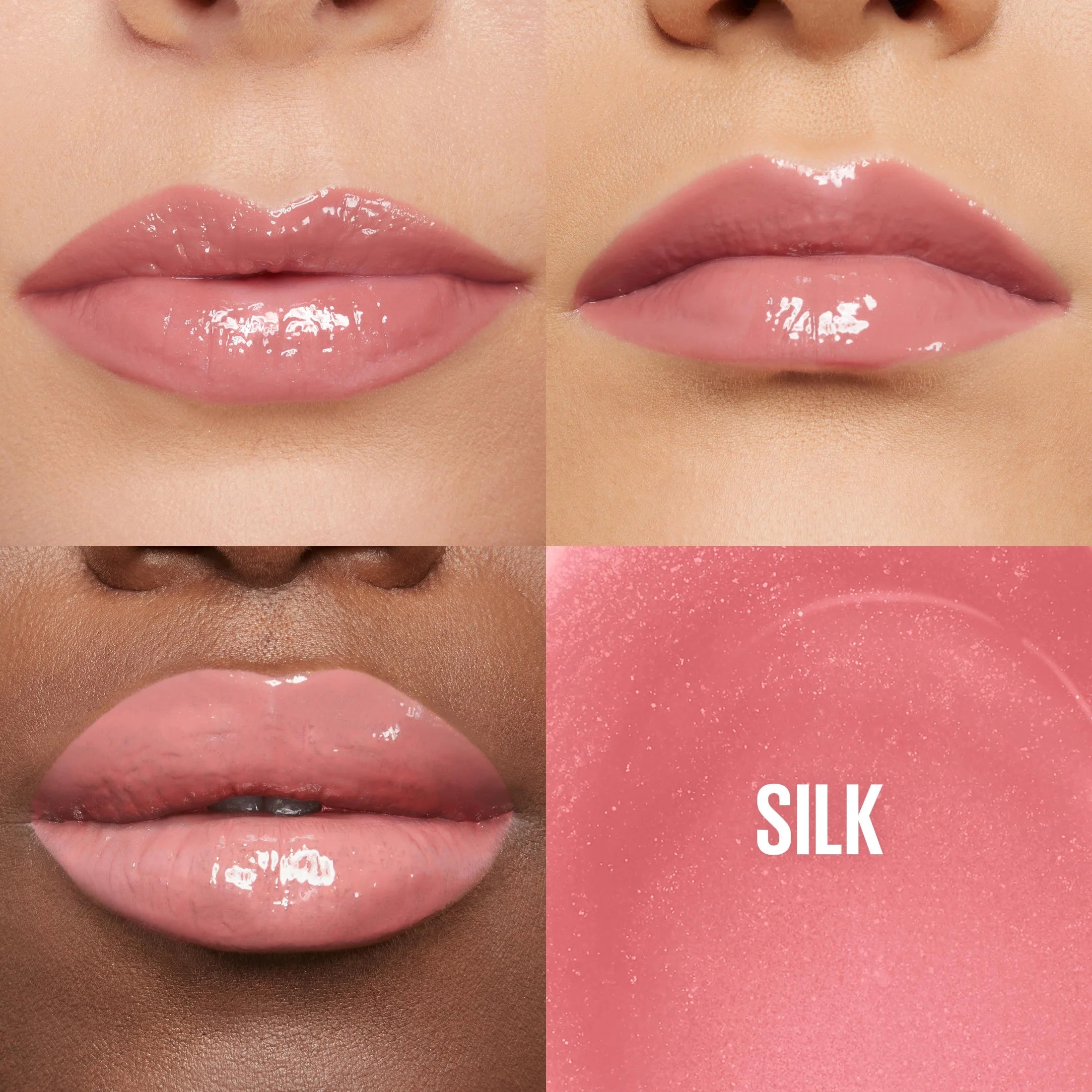 Lifter Gloss Lip Gloss Makeup with Hyaluronic Acid, Silk