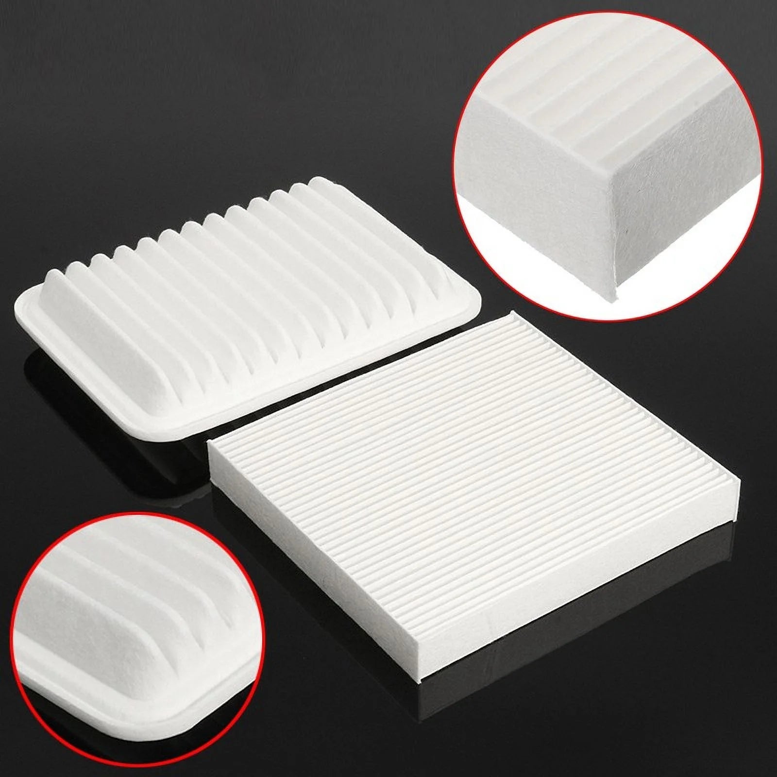 Car Auto Engine Cabin Air Filter Kit for 2009-2018 Toyota-Corolla Replacement