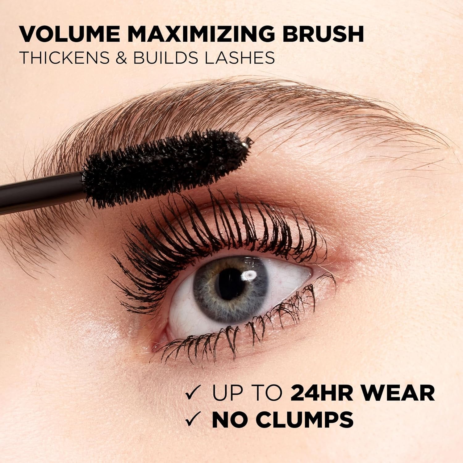 L’Oreal Paris Original Voluminous Mascara, Building Mascara Volume and Length Formula, Washable, Carbon Black, 0.26 Fl Oz., 1 Count