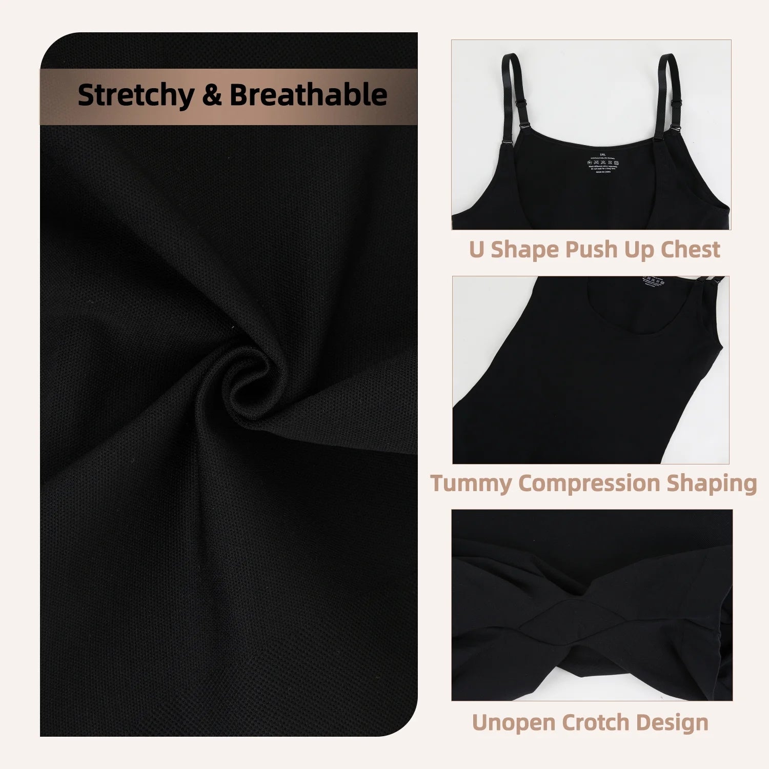 plus Size Shapewear Bodysuit for Women Tummy Control Compression Body Shaper Waist Trainer Girdle