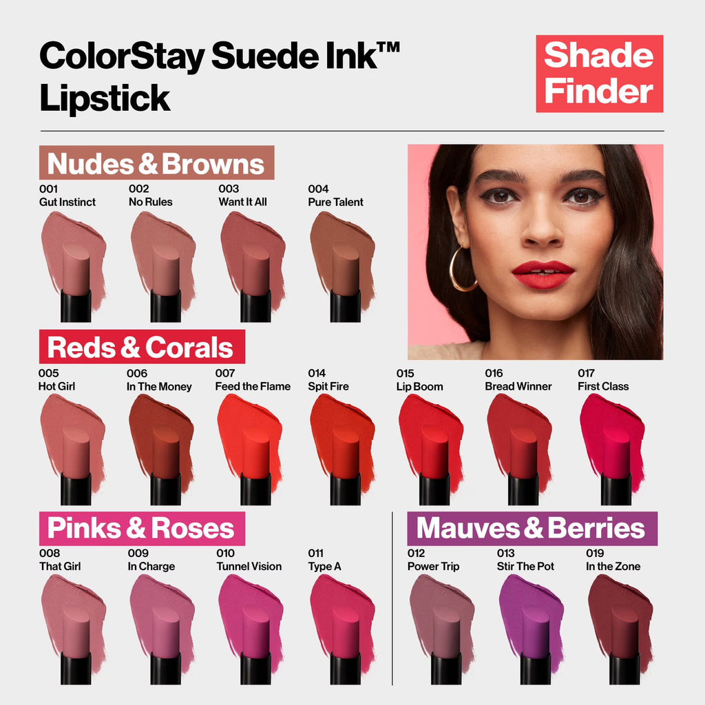 Colorstay Suede Ink Lightweight Matte Lipstick with Vitamin E, 018 in the Zone