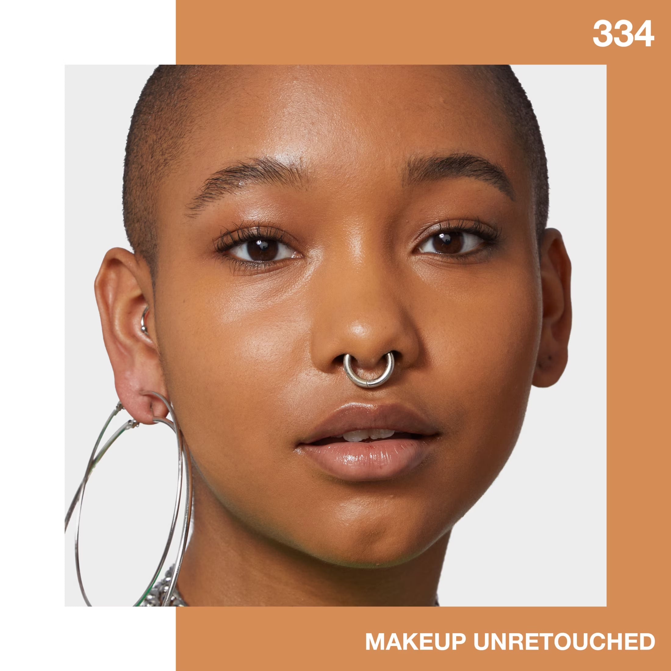 Fit Me Matte + Poreless Liquid Foundation Makeup, 334 Warm Sun, 1 Fl Oz